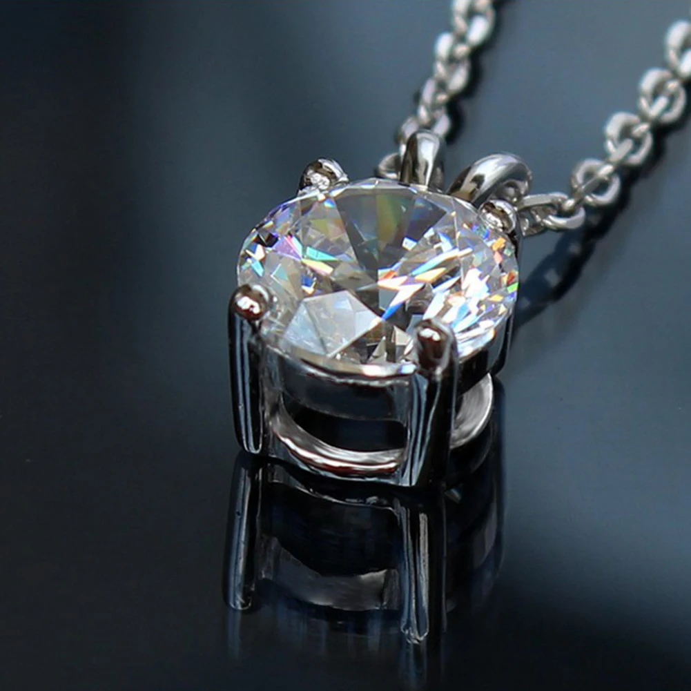 Collares de moda 2019 ожерелье женское модное круглый кубический цирконий кулон