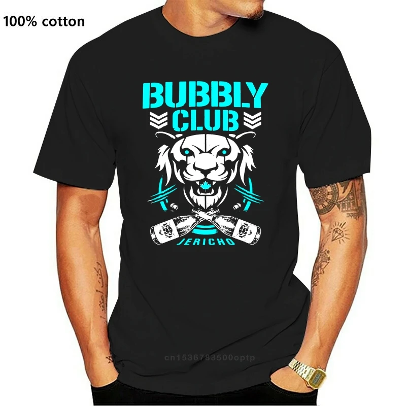 Барботный клуб Крис Aew Njpw Jericho Bit Of The Bubbly пародия черная футболка S 3Xl большого
