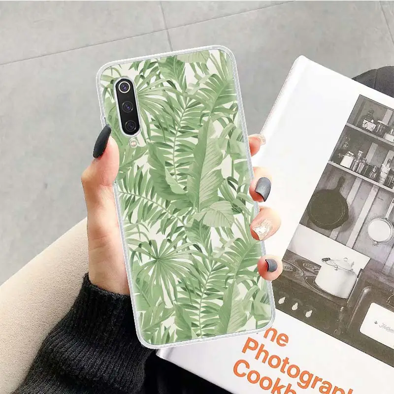 Чехол для телефона с тропическими листьями персиковыми цветами Xiaomi Redmi Note 10 9 8 Pro 9S
