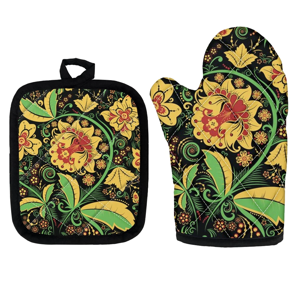 

2 шт., перчатки для микроволновки, из хлопка и льна