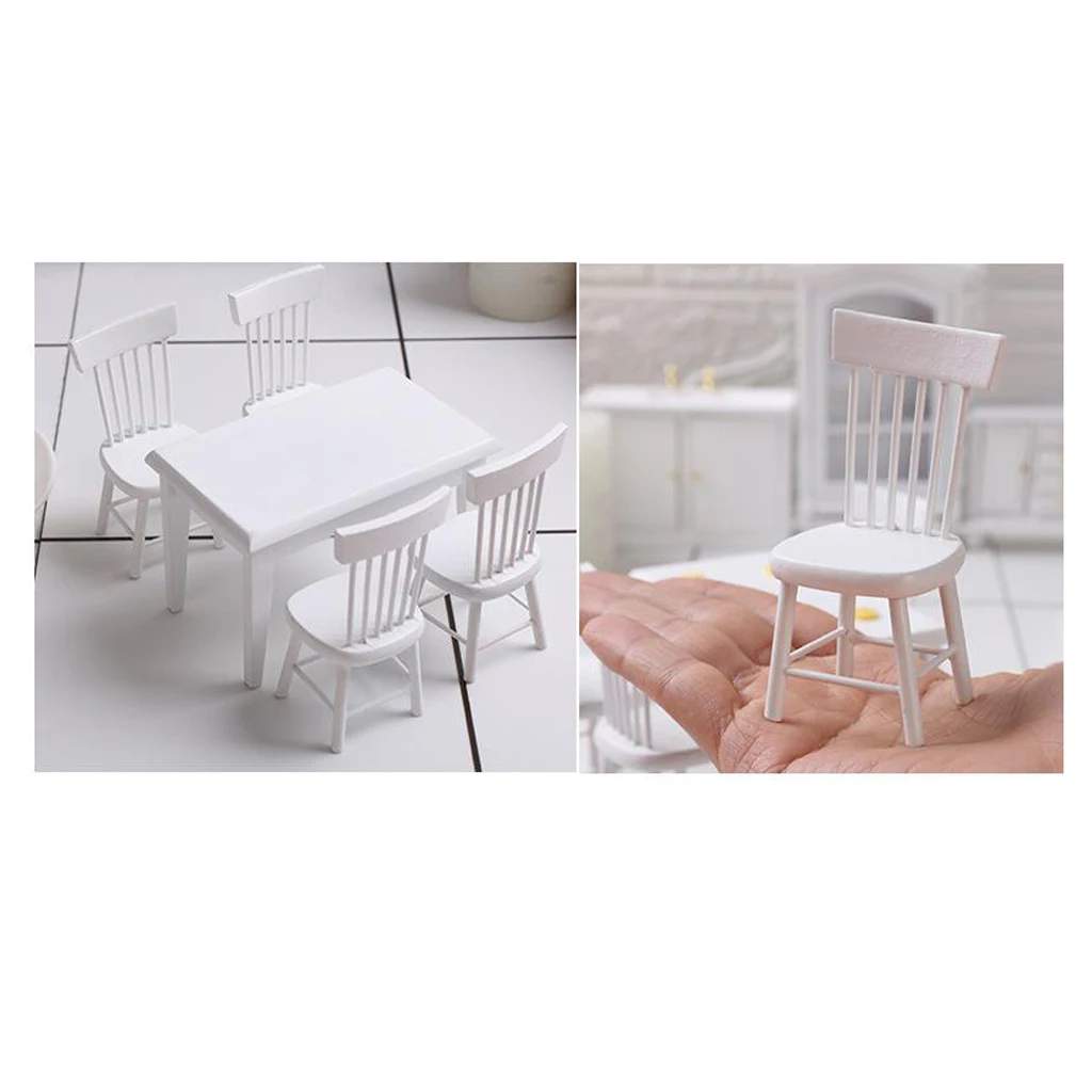 

1:12 Scale Dollhouse Miniature Mini Dining Chair Furniture Life Scenes Decor