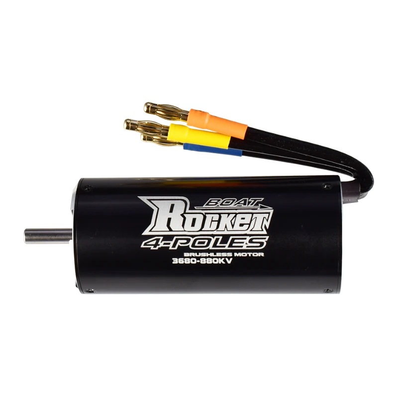 Rocket 3680 880KV 4 полюса 5 мм вал Диаметр бесщеточный двигатель для 800-1000mm RC лодка -