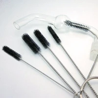 5pcsset new durable nylon shank briar tobacco pipe cleaner cleaning stainless steel brush high quality tslm