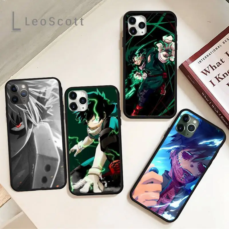 

my hero academia cartoon Phone Case for iPhone 11 12 pro XS MAX 8 7 6 6S Plus X 5S SE 2020 XR Soft silicone