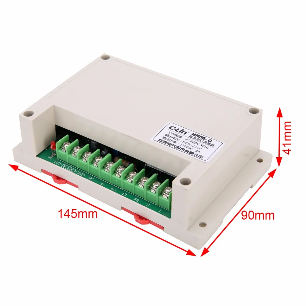 1 шт. HHD6-G ШИМ двигатель Скорость контроллер Вход AC220V Выход DC0-220V 1200W -10 ~ + 65C