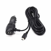1pc mini usb 5v 2a usb car power charger adapter cable cord for navigator gps driving recorder mp4 car c harger accessories