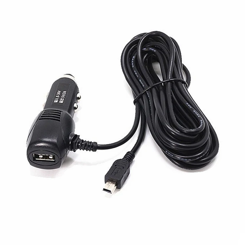 1 шт. мини USB 5 в 2 а Автомобильное зарядное устройство адаптер кабель для