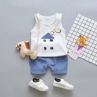 2019 new summer childrens suits fashion cotton kids clothes cartoon house baby boys clothes sets quality toddler boy clothes