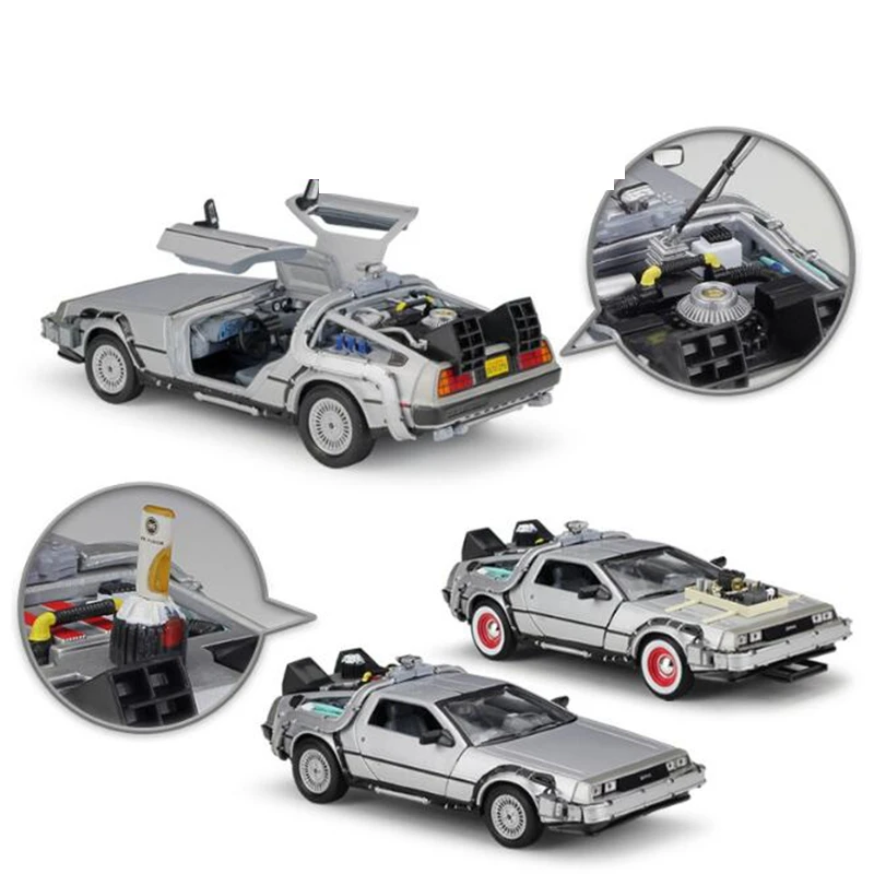 1/24 масштаб DMC 12 модель игрушки обратно в будущее Fly версия металлическая машина