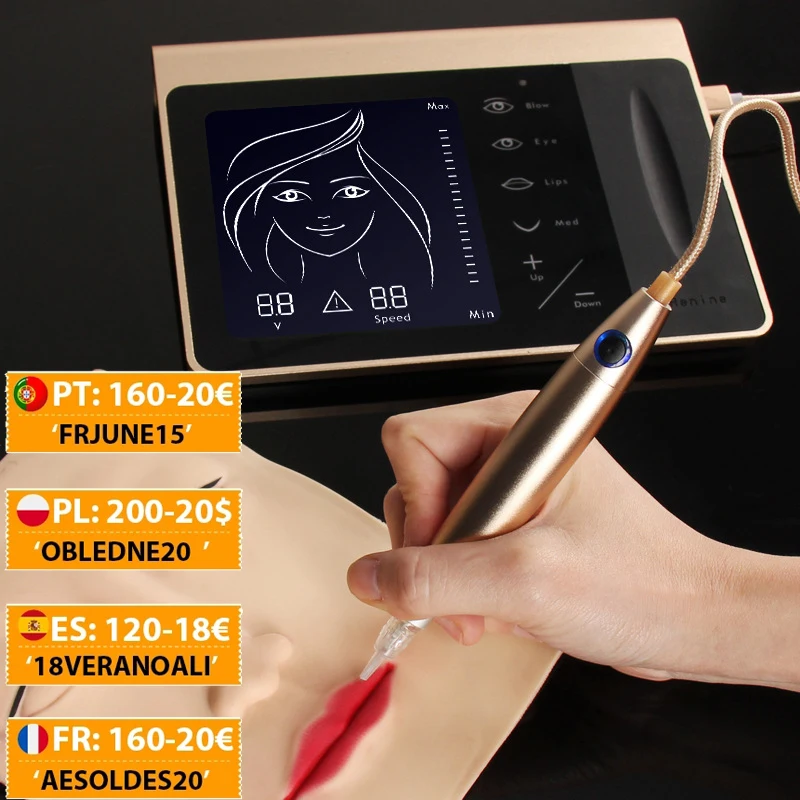 

Touch Screen PMU Tattoo Machines Dermograph Micropigmentation Machines Premium Charmant Permanent Makeup Digital Pen for Eyebrow