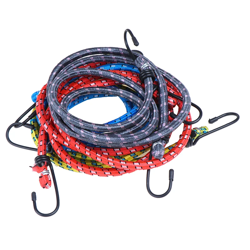 

1Pc 1.5m Elastic Luggage Rope Bicycle Bike Cycling Hooks Bandage Straps Belt Box Packing Rope Tie Equipment Accessory