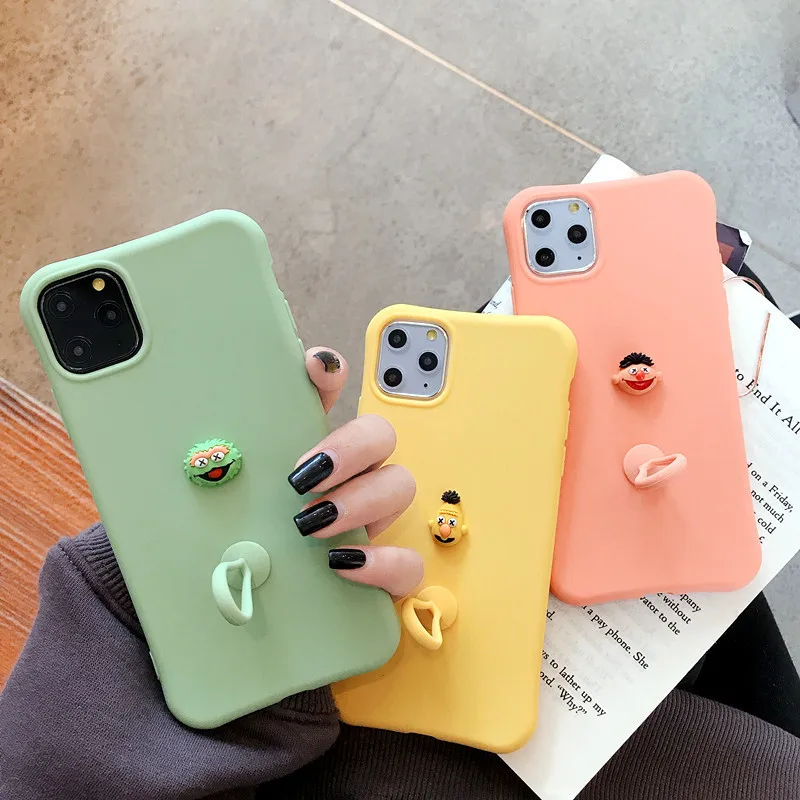 Милый мультфильм Улица Сезам печенье Emlo чехол для телефона iPhone 11 Pro Max XR Xsmax X Xs 7 Puls
