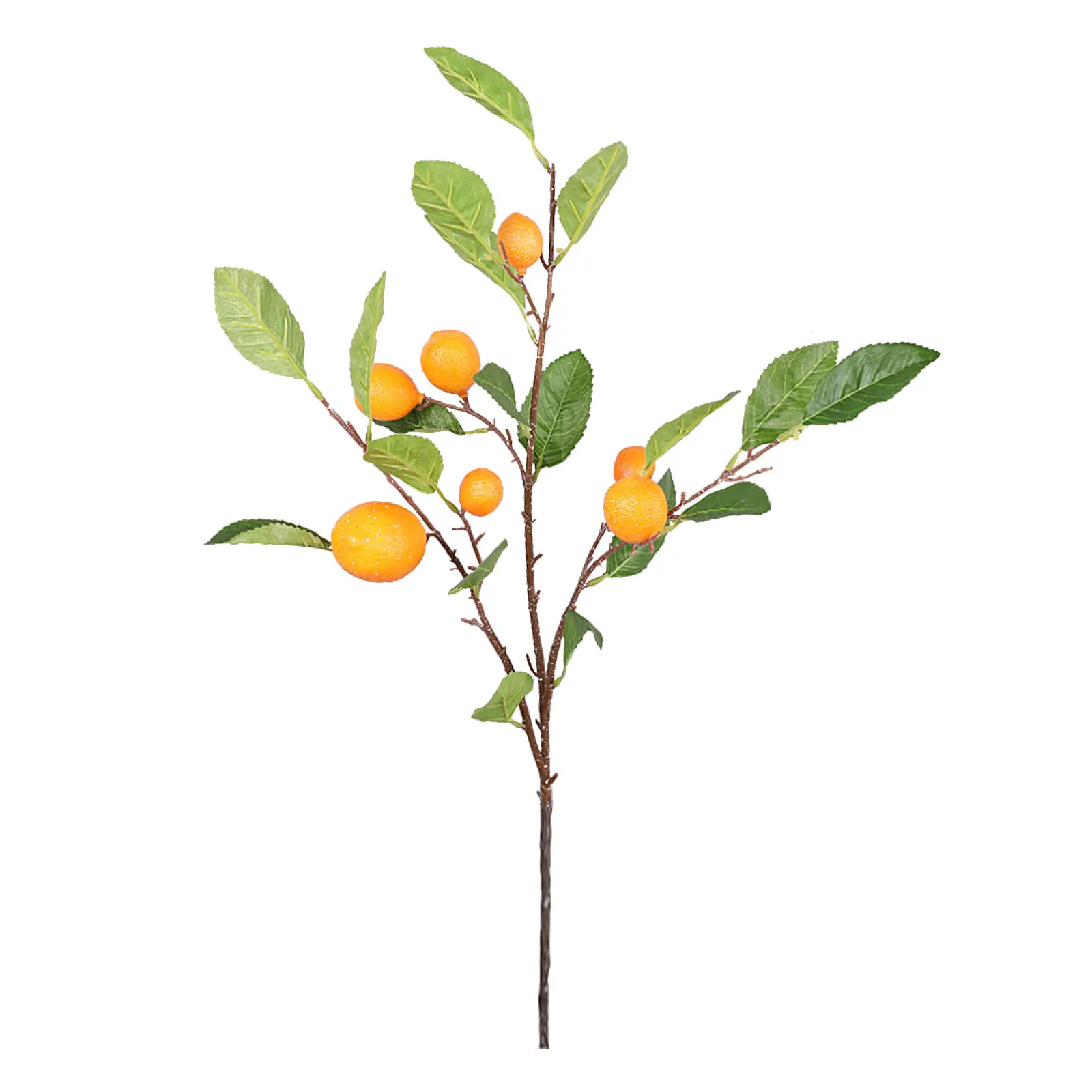 

Artificial Branch Lemon Home Wedding Simulation Plastic Plants Shooting Props 63cm Fruit Realistic Rattan Fake Flower