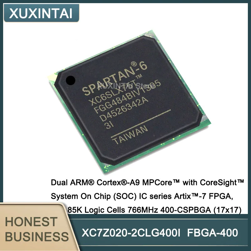 

5Pcs/Lot XC7Z020-2CLG400I XC7Z020 Dual ARM® Cortex®-A9 MPCore™ with CoreSight™ System On Chip (SOC) IC series Artix™-7 FPGA, 85K