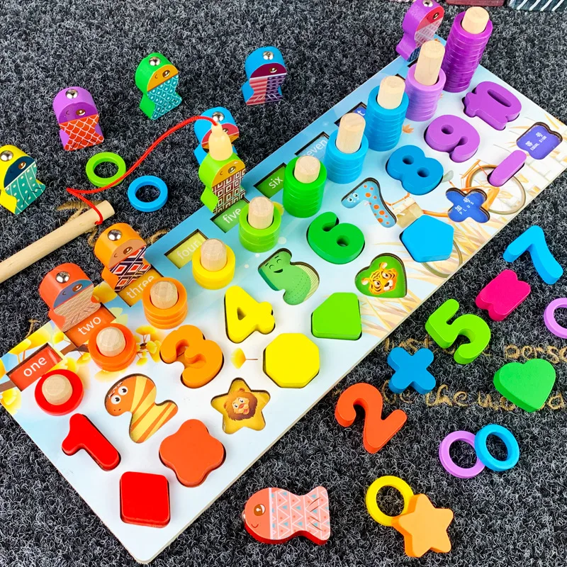 Детские Eduactional игрушки многофункциональная логарифмическая доска Монтессори