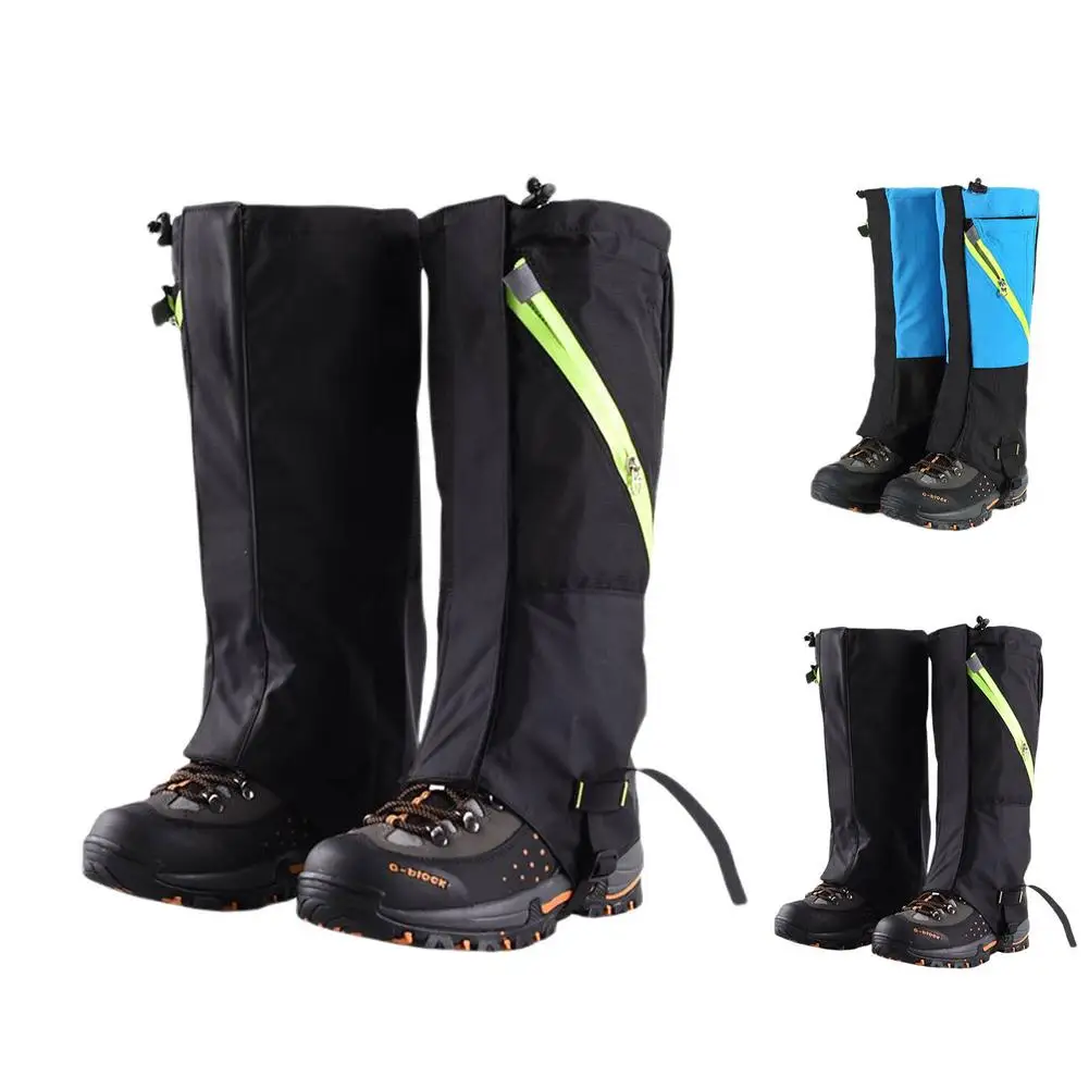 

1 Pair Of Ski Leg Gaiters Damp Proof Snow Boot Gaiters For Hiking Climbing Double-layer Breathable Leg Protection Guard Cover