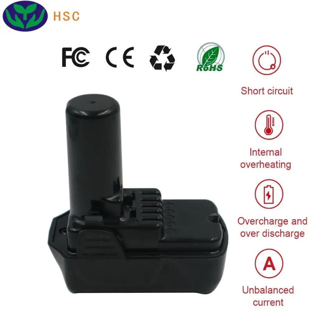 2 шт. 2.5Ah 18650 Батарея HIT10.8 Li-Ion 10 8 V Замена для экскаватора HITACHI BCL1015 BCL1030 BCL1030M BCL1030A |