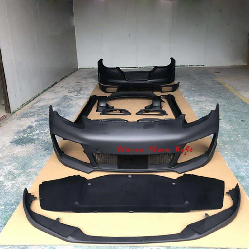 970 Комплект кузова из углеродного волокна FRP передний бампер губа задний диффузор