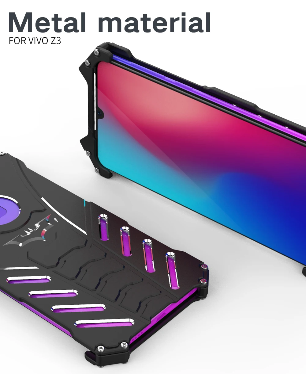 Роскошный металлический чехол из алюминиевого сплава для Vivo V11 PRO V11i X21S Z3 Z3i Z1 Y66 Y67