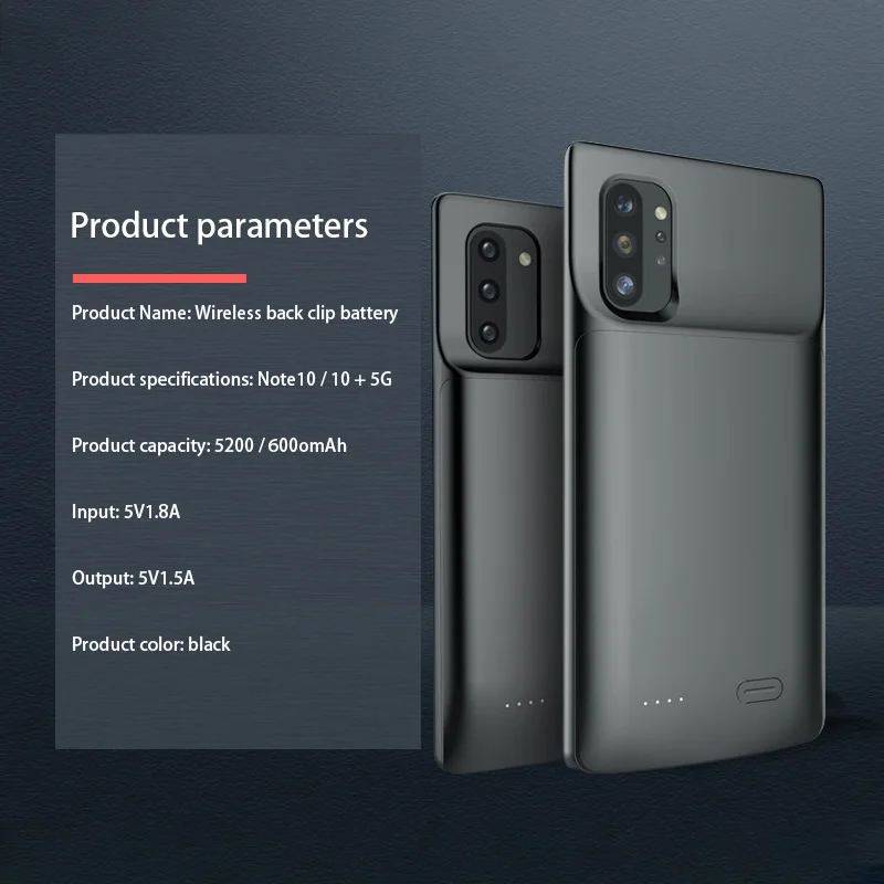 5200/6000 мАч чехол для Samsung Galaxy Note 10 Plus внешний аккумулятор 10|Чехлы с аккумулятором| |