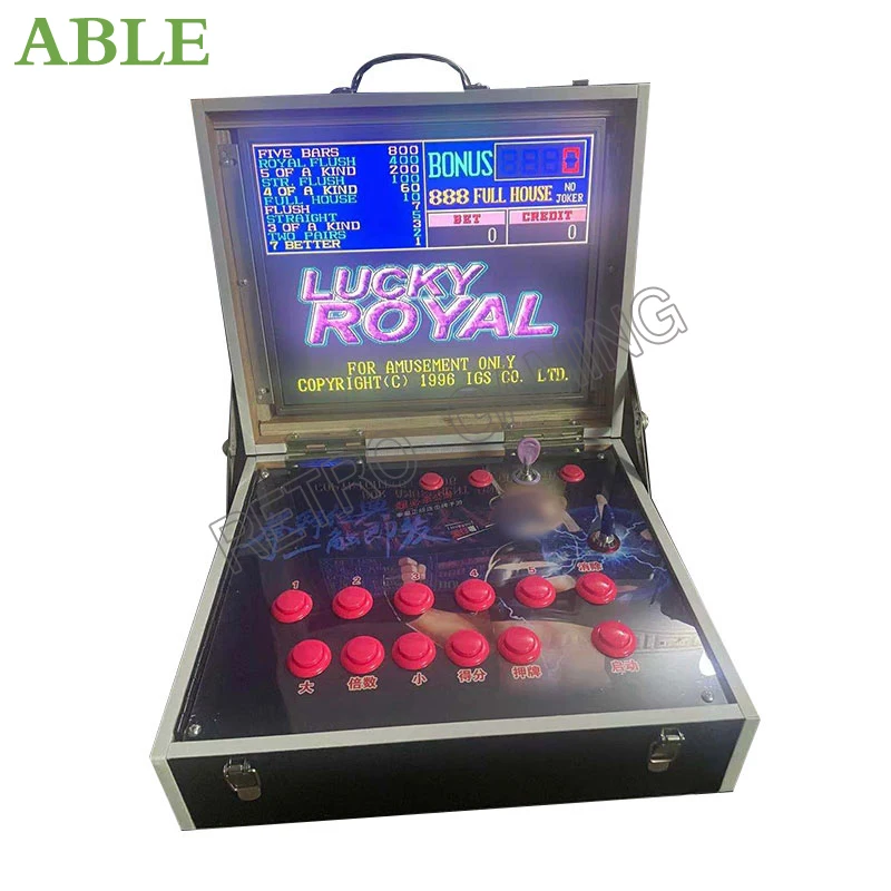 

Casino Gambling Machine Slot Poker gameboard Portable Diy Cabinet With Adjustable Winning Rate Horn Button Key Upper Points