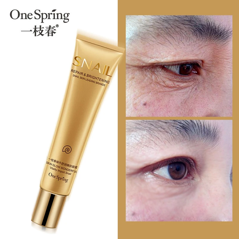 

Snail Essence Repair Eye Cream Whitening Moisturizing Anti-aging Wrinkle Remove Dark Circles Eye Care Moisturizer One Spring
