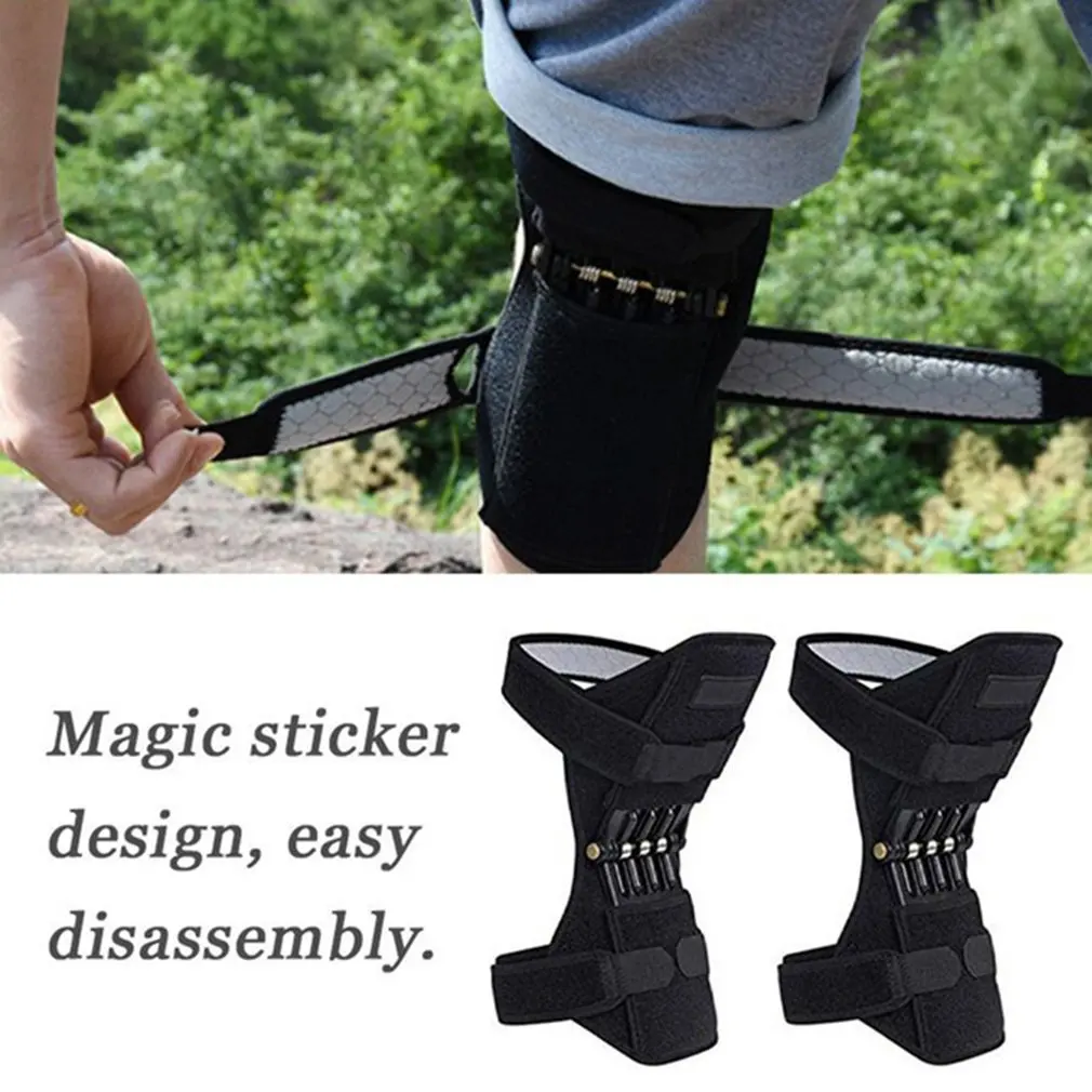 

Non-slip Joint Support Knee Pads Knee Patella Strap Breathable Power Lift Spring Force Knee Booster Tendon Brace Band Pad