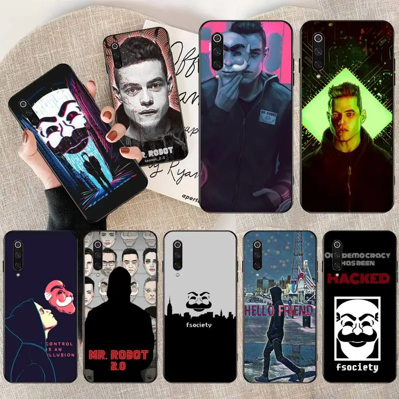 Чехол Mr Robot fsocial для телефона Xiaomi Mi Note 10 Lite 9T Pro xiaomi CC9 9SE | Мобильные телефоны и