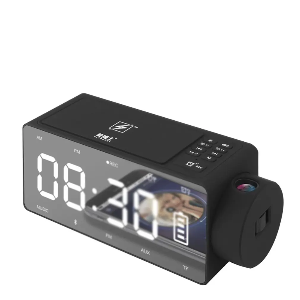 Будильник динамик Беспроводная зарядка умный для самостоятельной сборки S91S