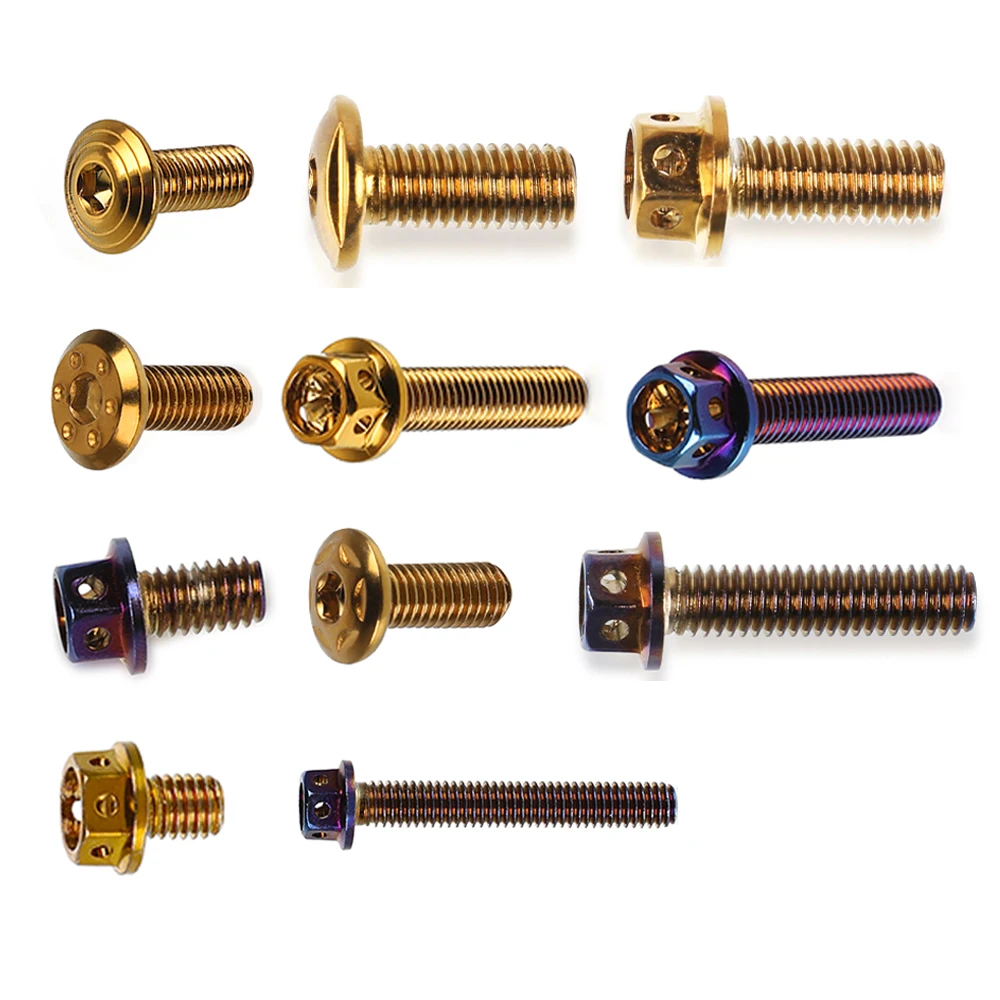 Универсальные мотоциклы 10 шт. M6 * 15 25 30 35 40 винт двигателя для Kawasaki KLF KLR KZ 250 185 220 300 400