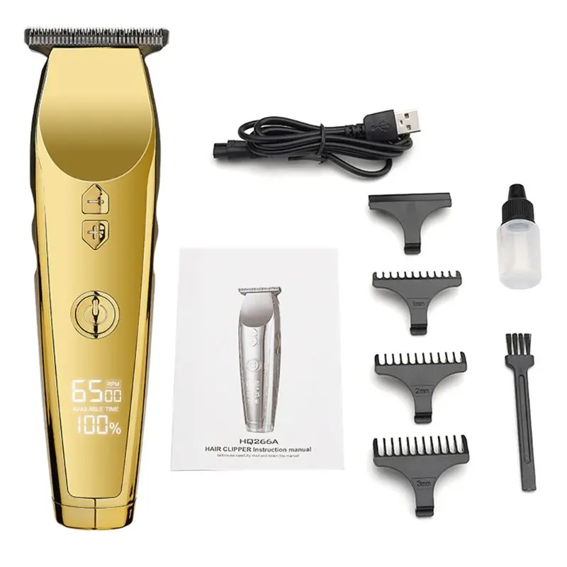 Electric Hair Clipper Rechargeable Cordless Haircut Machine LCD Screen Display K1AD | Бытовая техника