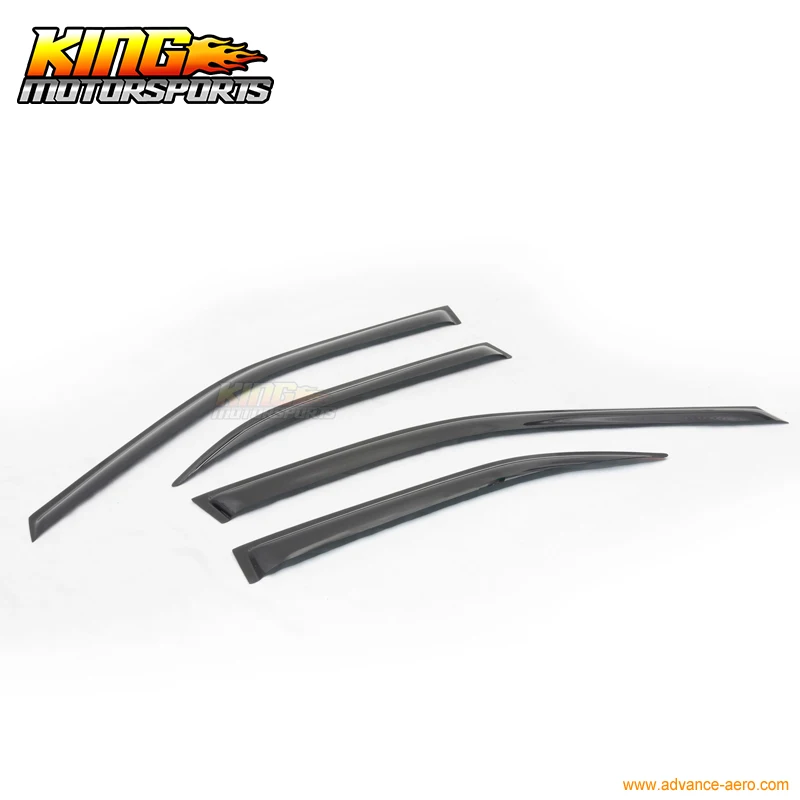 Подходит для 03 06 Mitsubishi Lancer OE солнцезащитный козырек защита от дождя Vent Smoke 4 шт.