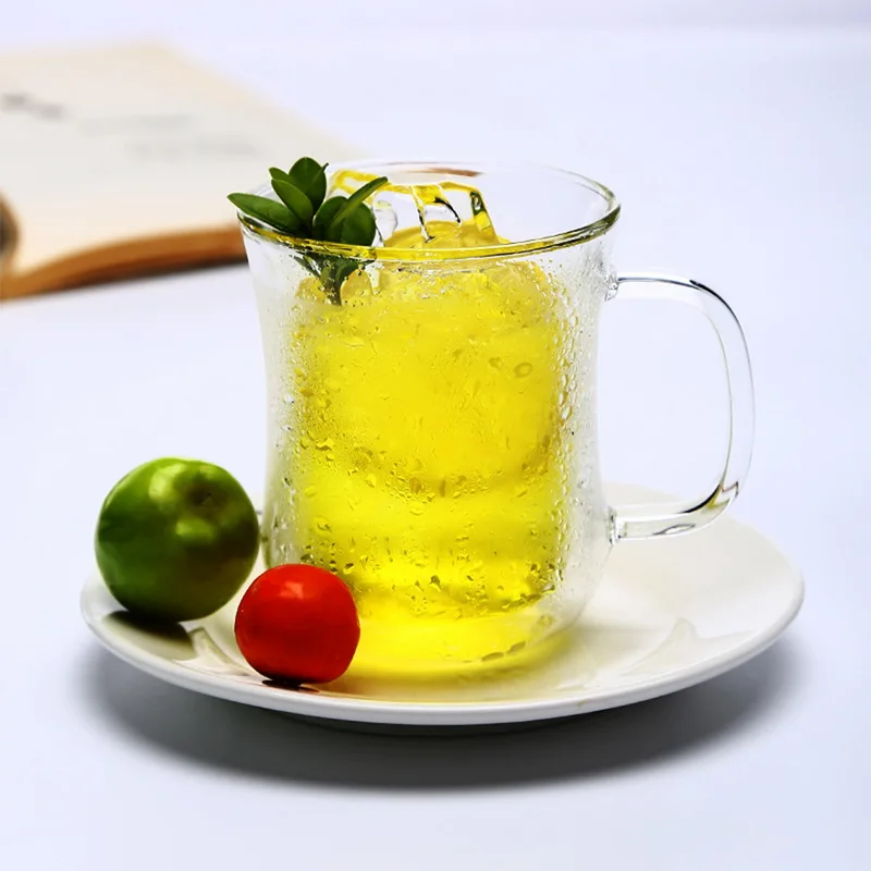 

Transparent glass coffee cup milk whiskey tea beer double creative heat resistant cocktail Vodka wine mug Drinkware tumbler cups