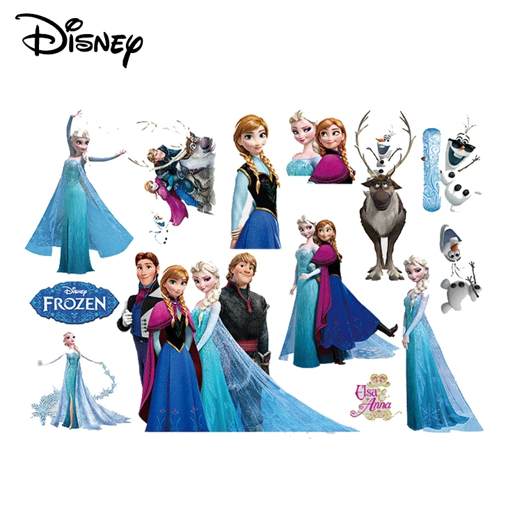 Дисней детей DIY стикер Elsa frozen головоломка Детская комната украшения наклейки для