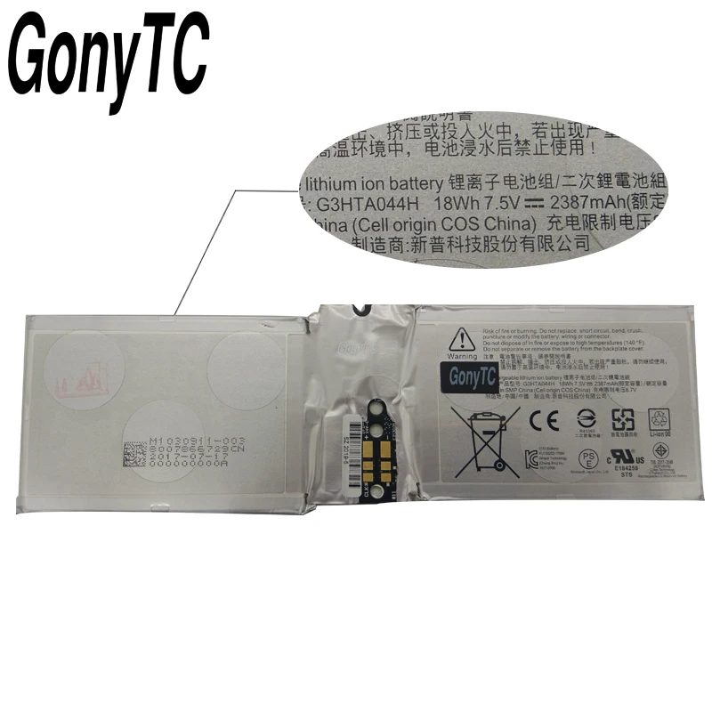 Оригинальный аккумулятор GONYTC G3HTA044H G3HTA020H для Microsoft Surface Book 1 1703 1704 1705 1785 CR7