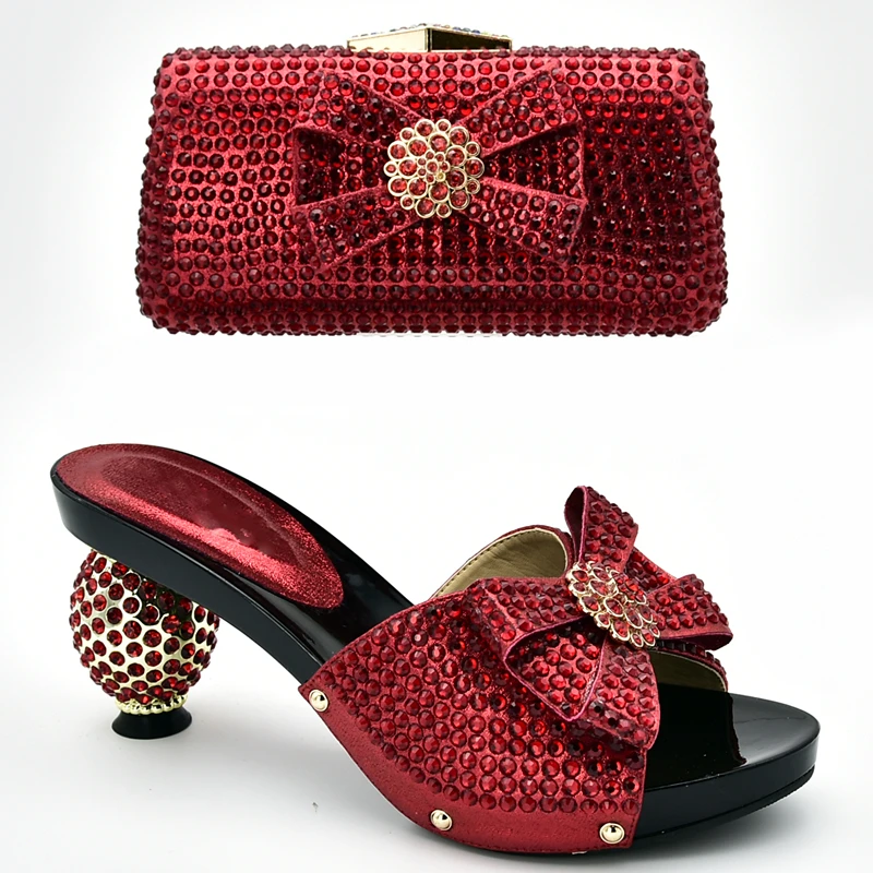 Новейший дизайн Итальянская обувь с подходящими сумками Женская Классическая