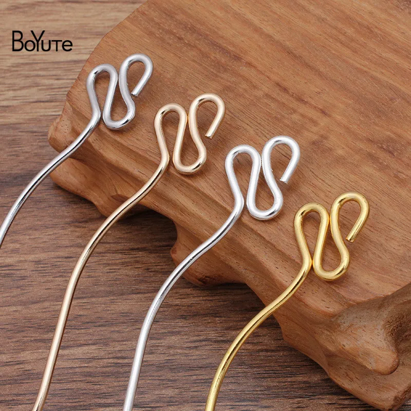Оптовая продажа с завода BoYuTe (50 шт./лот) металлическая железная палочка для волос