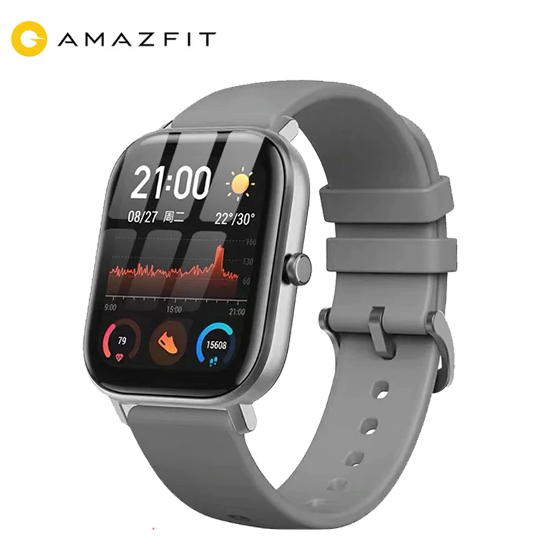 Глобальная версия Amazfit GTS Смарт часы 1 65 дюймов AMOLED 341 ppi экран 5 АТМ 14 дней батарея gps