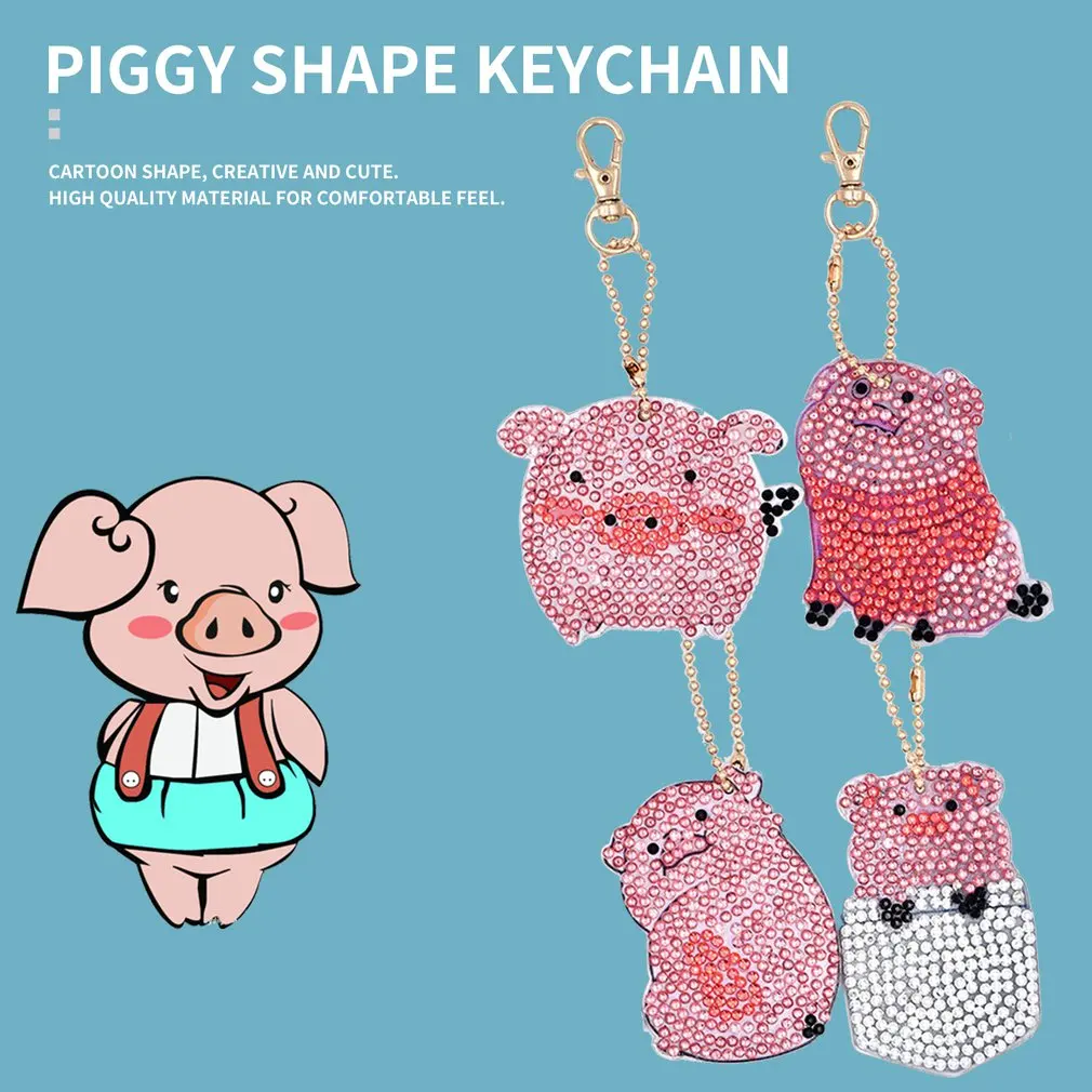 Хрустальный узор 5D алмазная вышивка мультяшная свинка слон Бриллиантовая