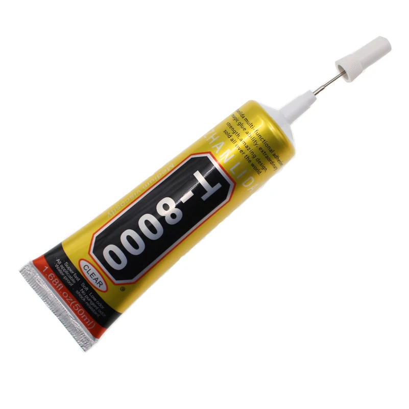 Multifunction 50ML T8000 Liquid Glue T-8000 Touch Screen Textile Wood lcd Rubber Clothes Epoxy Resin Glass Adhesive |