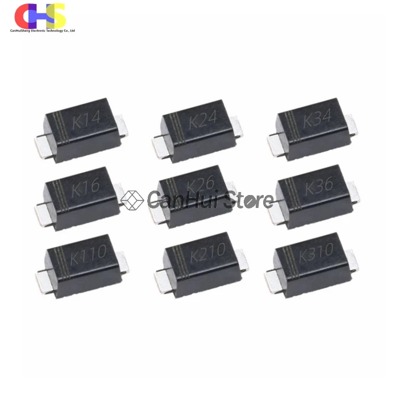 50 шт. SMD Schottky Diode 1206 DSK14/K24/K34 SS14 SS24 SS34 DSK16/K26/K36 SS16 SS26 SS36 DSK110/K210/K310 SS110 SS210 SOD 123FL|Диоды| |