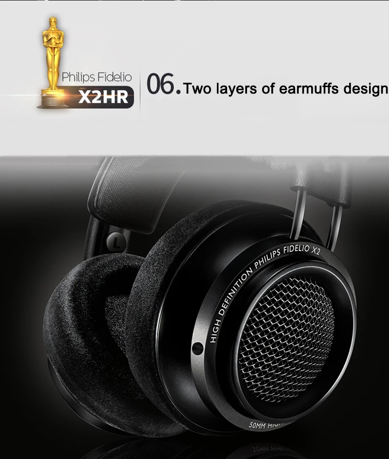 Philips гарнитура оригинальная Fidelio X2HR наушники признаны лучшими продукта в 2017 для
