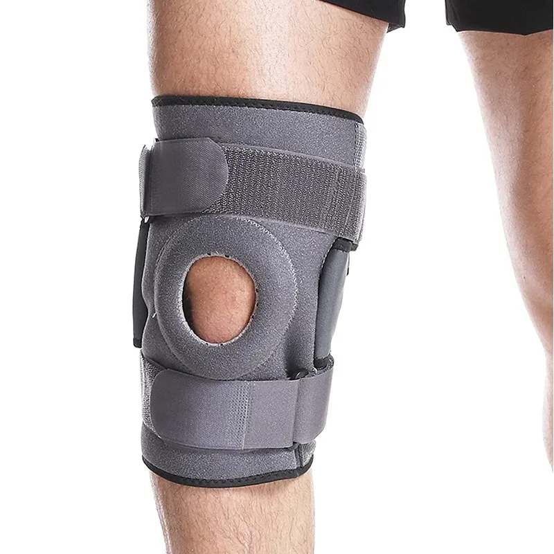 Rodillera ajustable para la rodilla, soporte para la rodilla, Correa estabilizadora, envoltura de estiramiento de rodilla para la parte trasera de la muñeca de silicona, desgarro de menisco, 1 unidad