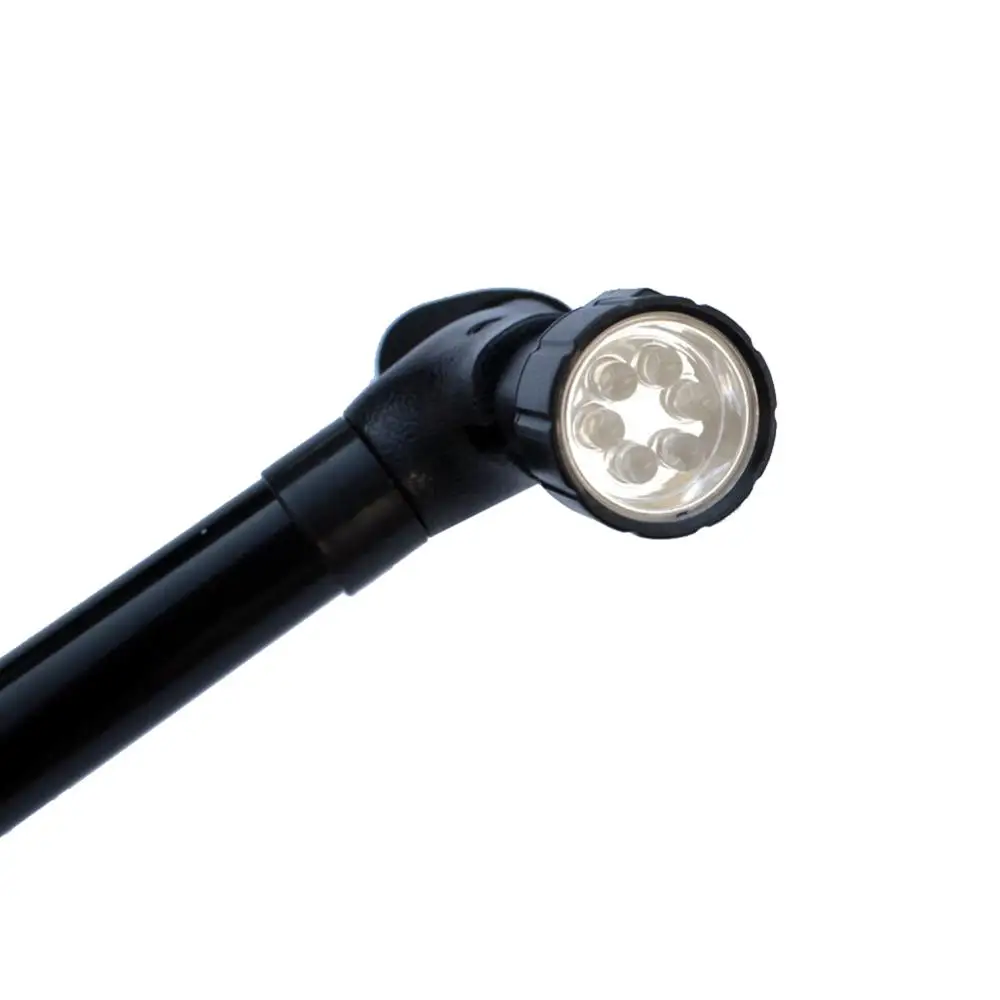 

Elderly Telescopic Folding Canes LED Light Aged Walking Sticks Pole Aluminum Anti-Slip Four-Leg Adjustable Safety Walking Stick