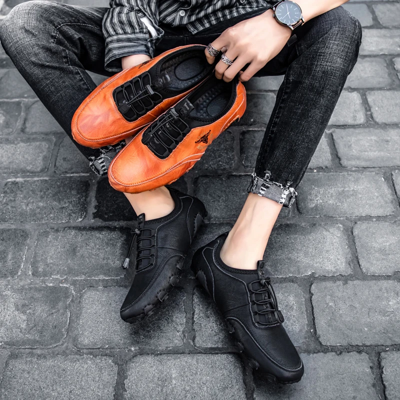 

Hot New Products Men's Spring And Autumn Outdoor Sports Shoes Flat Large Casual Shoes Convenient Drawstring Men's Shoes38-48