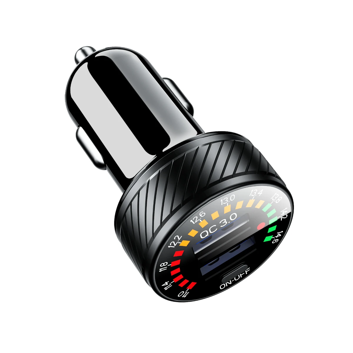 Двойное автомобильное зарядное устройство USB QC3.0 выходное гнездо быстрая зарядка