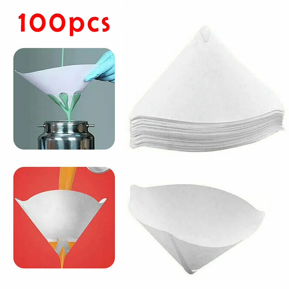 

100pcs Filter Paper DIY Use Filter Fine Paint Professional Repair Smart