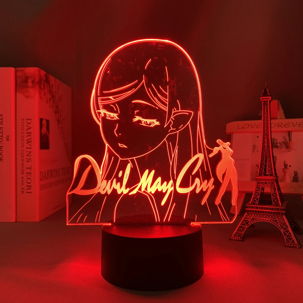 

Аниме 3d светильник Bakemonogatari Shinobu Oshino для детской спальни украшение ночсветильник Манга подарок для нее комната настольная лампа