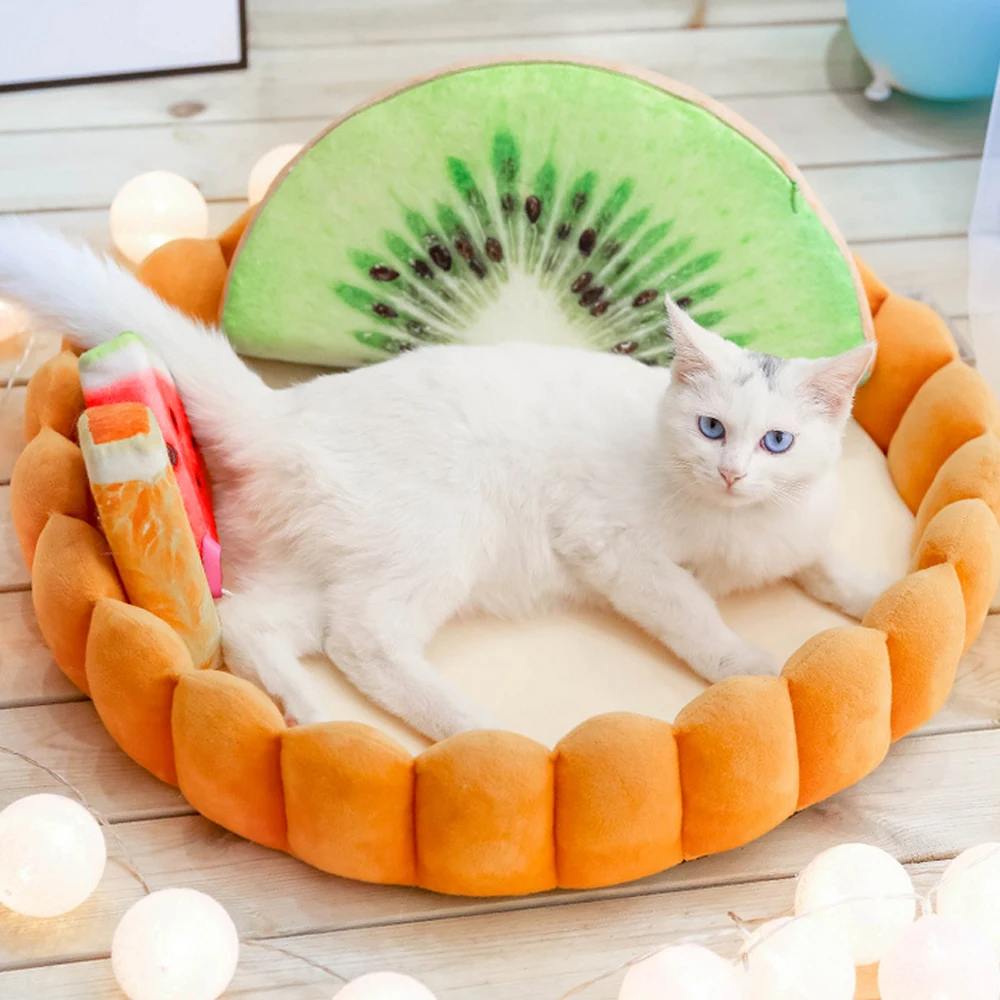 Hoomall кровать для питомца собаки кошки флисовый домик яйцо пирожное подушка