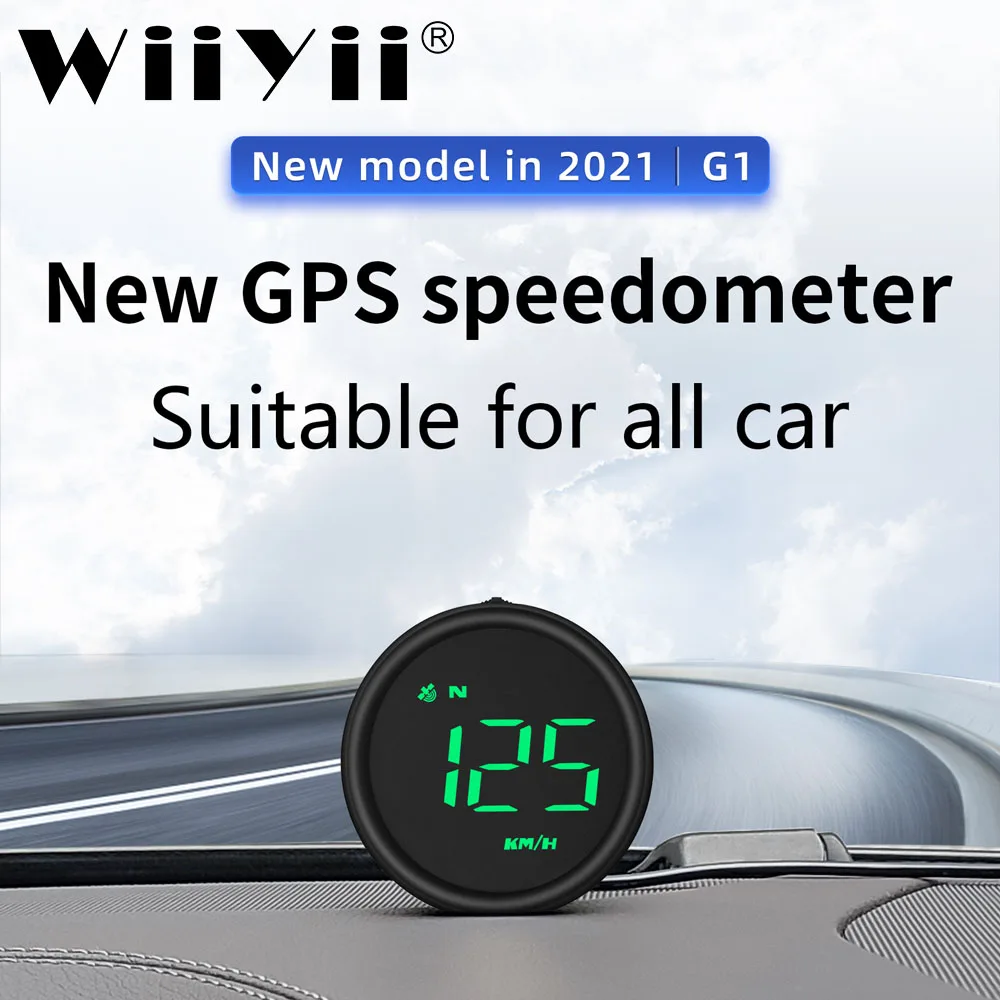 

HUD G1 Head Up Display GPS Speedometer 2.6 Inch Overspeed Alarm Speed ​​Projector MPH KMH Car Accessories